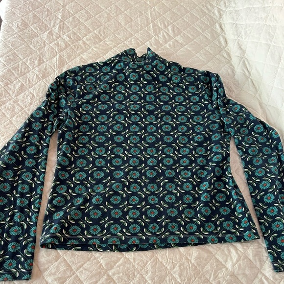 Anthropologie Maeve Blue Floral Blouse - Picture 5 of 6